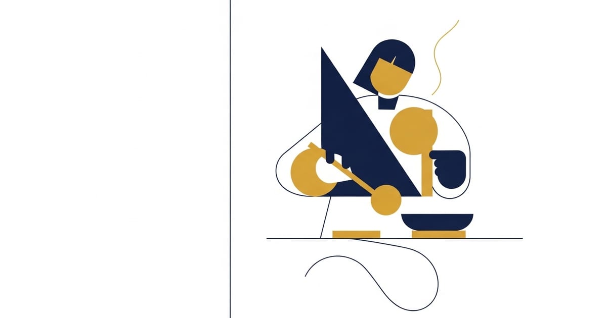 How to Cook Well Using PDCA: A Simple System for Better Meals — illustration